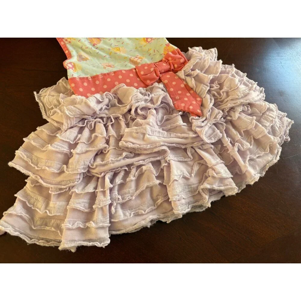 Matilda Jane Let’s Eat Cake Smash Birthday Party Dress Size 2 Toddler Girls